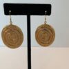 Gold Plated Original Spiral Design Pierced Earrings