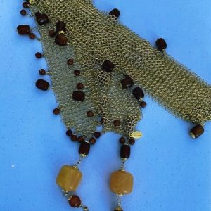 Gold Mesh Chain Maille Necklace/Scarf/Belt – African Amber