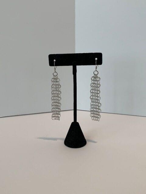 Mesh Earrings (Silver or Gold)